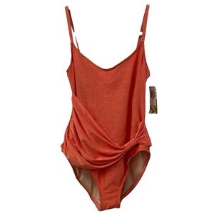 2Bamboo NWT Women’s Coral One Piece Swimsuit Sz 6